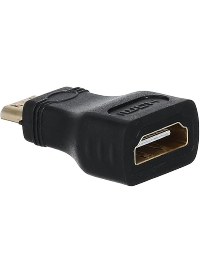 Mini HDMI Type C Male to HDMI Type A Female Adapter Connector - Image 1